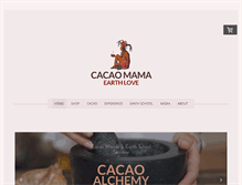 Tablet Screenshot of cacaomama.com
